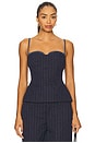 view 1 of 5 Jennings Bustier Top in Midnight Stripe