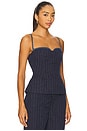 view 2 of 5 Jennings Bustier Top in Midnight Stripe