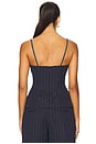 view 3 of 5 Jennings Bustier Top in Midnight Stripe