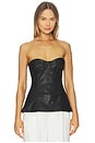 view 1 of 4 Tyla Bustier Top in Black