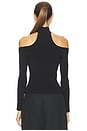 view 3 of 4 Lila Cold Shoulder Top in Black