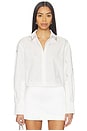 view 1 of 5 Renata Embellished Button Down Shirt in White