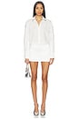 view 4 of 5 Renata Embellished Button Down Shirt in White