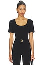 view 1 of 5 Adalynn U-neck Bodysuit in Black