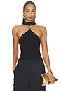 view 1 of 4 Renlen Halter Top in Black