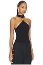 view 2 of 4 Renlen Halter Top in Black