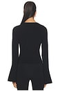 view 3 of 4 Evren Long Sleeve Top in Black
