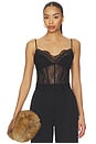 view 1 of 5 Angelina Lace Bustier Bodysuit in Black