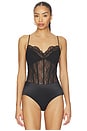 view 2 of 5 Angelina Lace Bustier Bodysuit in Black