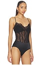 view 3 of 5 Angelina Lace Bustier Bodysuit in Black