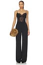 view 5 of 5 Angelina Lace Bustier Bodysuit in Black