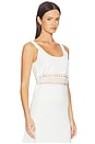 view 2 of 4 Fitzgerald Open Stitch Knit Tank in Ivory