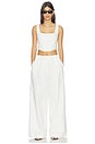 view 4 of 4 Clio Cotton Bustier Top in White
