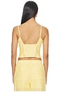 view 3 of 5 Lenora Bustier Top in Mango