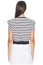 view 3 of 5 Joie Cotton Jersey Top in Midnight Stripe