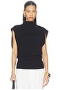 view 1 of 4 TOP CAPE DRAPÉ JULI  in Black