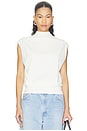 view 1 of 4 Juli Draped Cape Top in Ivory
