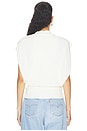 view 3 of 4 Juli Draped Cape Top in Ivory