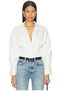 view 1 of 5 Cleriys Dolman Sleeve Bodysuit in White