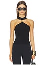 view 1 of 4 Renlen Halter Top in Black