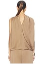 view 4 of 4 Scarlett Cape Top in Ochre