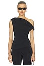view 1 of 5 TOP DRAPEADO ZERRA  in Black