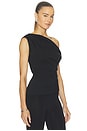 view 2 of 5 TOP DRAPEADO ZERRA  in Black