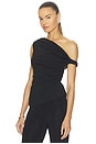 view 4 of 5 TOP DRAPEADO ZERRA  in Black