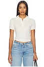 view 1 of 4 Twila Short Sleeve Polo in Ivory