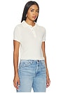 view 2 of 4 Twila Short Sleeve Polo in Ivory