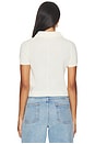 view 4 of 4 Twila Short Sleeve Polo in Ivory