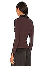 view 3 of 4 Libby Polo in Chocolate & Black