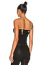 view 3 of 4 Genevieve Chain Tank in Black