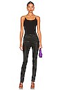 view 4 of 4 Genevieve Chain Tank in Black