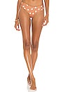view 1 of 4 Jules Bikini Bottom in Polka Dots Teak & White