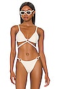 view 1 of 4 Shaya Cut Out Bikini Top in Ceramic