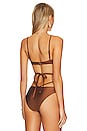view 3 of 4 Harlen Tie Front Bikini Top in Bronze