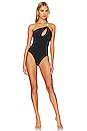 view 1 of 4 Saint Diamante One Shoulder One Piece in Black