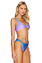 view 2 of 4 Raquel Ombre Ring Bikini Top in Sheer Lilac Ombre