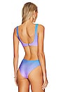 view 3 of 4 Raquel Ombre Ring Bikini Top in Sheer Lilac Ombre