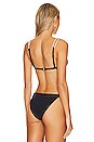 view 3 of 5 Brighton Diamante Bikini Top in Black