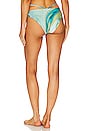 view 3 of 4 Emmalyn Marble Printed Swimwear Strappy Bikini Bottom in Laguna Marble