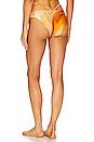 view 3 of 4 Emmalyn Marble Printed Swimwear Strappy Bikini Bottom in Zinnia Marble