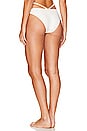 view 3 of 4 Emmalynn Solid Strappy Bikini Bottom in White