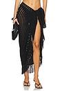 view 1 of 6 Thyri Fringe Trim Parreo in Black