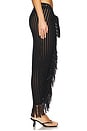 view 2 of 6 Thyri Fringe Trim Parreo in Black