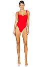 view 1 of 3 Kyle Bustier One Piece in Fiery Red