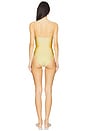 view 3 of 3 Laine Ruched Cup Underwire Swimsuit in Buttercream
