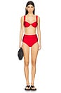 view 4 of 4 Anniston Bikini Top in Fiery Red