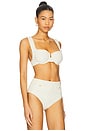 view 2 of 5 Klara Balconette Bikini Top in Ivory